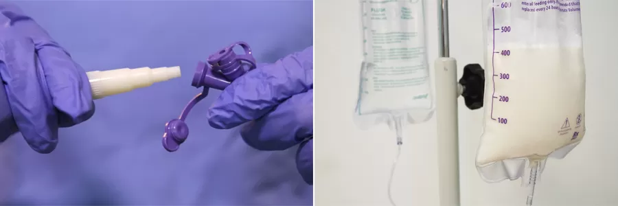 Steps for Using a Feeding Bag