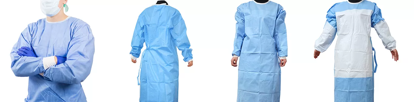 Steps for Using a Surgical Gown 